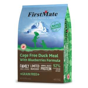 FirstMate 貓糧 貓乾糧推薦：FirstMate 貓糧 無穀物全貓糧 鴨肉+藍莓 4.54kg (10lb)