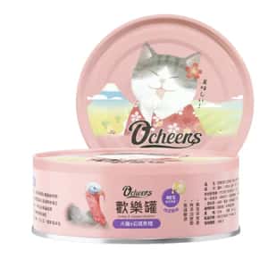 Ocheers 貓罐頭 O'cheers 歡樂城市 營養滴精無膠主食貓罐頭 火雞 x 石斑魚精 (肉泥) 80g (OCH0006) TBS