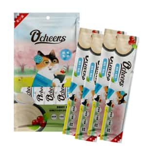 Ocheers 貓零食 O'cheers 歡樂城市 貓零食 肉泥餐包 鮪魚鴨肉 15g 4本入 (OCH0012) TBS