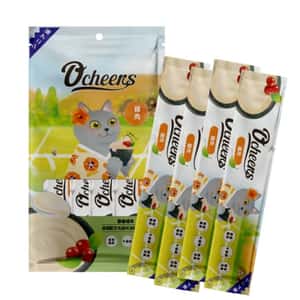 Ocheers 貓零食 O'cheers 歡樂城市 貓零食 肉泥餐包 老貓雞肉 15g 4本入 (OCH0013) TBS