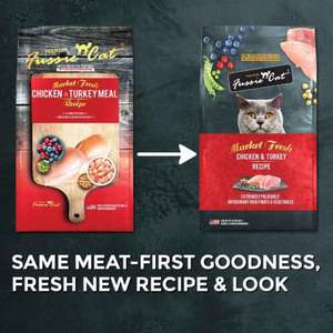 Fussie Cat 貓糧 Market Fresh 純天然貓糧 雞肉及火雞配方 10lb (紅) (FU-CT3) (圖片3)