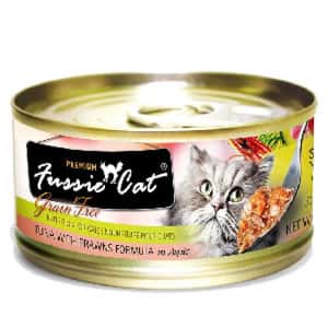 Fussie Cat 貓罐頭 Fussie Cat 貓罐頭 黑鑽 吞拿魚+虎蝦 Tuna with Prawn Formula in Aspic 80g (淺粉橙) (FU-ORC)