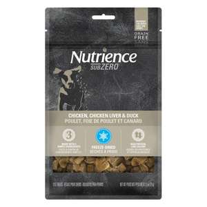 Nutrience 狗零食推薦：Nutrience SUBZERO 狗零食 凍乾脫水狗小食 鮮雞肉、雞肝、鴨 70g (D6520)