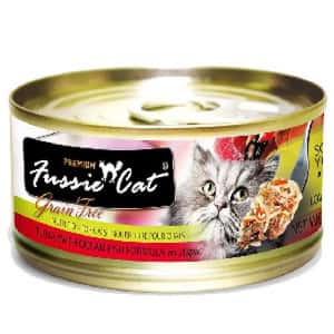 Fussie Cat 貓罐頭 Fussie Cat 貓罐頭 黑鑽 吞拿魚+蟹肉 Tuna with Crab Surimi 80g