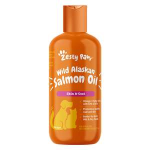 Zesty Paws 狗狗保健用品推薦：Zesty Paws 野生阿拉斯加三文魚油 WILD ALASKAN SALMON OILPUMP 8OZ (003274)