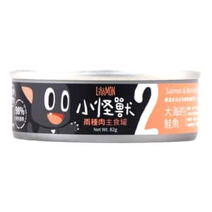 怪獸部落 貓罐頭 2種肉貓主食罐 大海鮭魚 82g (A025) (圖片3)