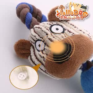 HelloDOG 玩具嚴選 狗狗嗶嗶聲拉扯玩具 網球公仔 1件 (隨機款) (圖片3)