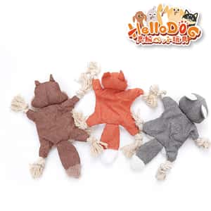 HelloDOG 玩具嚴選 狗狗拉扯毛絨動物朋友 1件 (隨機款) (圖片5)