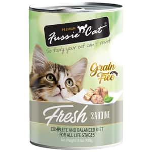 Fussie Cat 貓罐頭 沙甸魚 400g (灰白) (FU-4S) (新舊包裝隨機發貨) (圖片3)