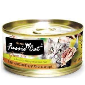 Fussie Cat 貓罐頭 Fussie Cat 貓罐頭 黑鑽 吞拿魚+煙燻吞拿魚 Tuna with Smoked Tuna Formula in Aspic 80g (橙) (FU-STC)