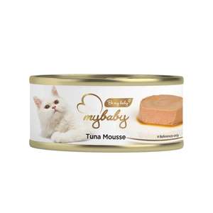 My Baby 貓罐頭 貓濕糧推薦：My baby 貓罐頭 吞拿魚慕絲 Tuna Mousse 85g (黃) (90401398B)