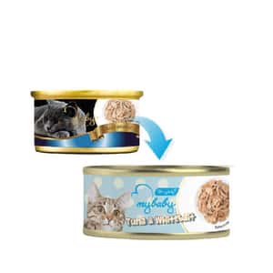 My baby 貓罐頭 吞拿魚及白飯魚 Tuna With Whitebait 85g (藍) (90401380B) (圖片3)