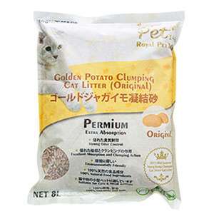 貓砂推薦：ROYAL PET148 黃金馬鈴薯幼條凝結砂 原味 9.5L