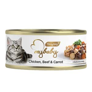 My baby 貓罐頭 雞肉及牛肉及胡蘿蔔 Chicken with Beef with Carrot 85g (黑) (90401408B) (圖片3)