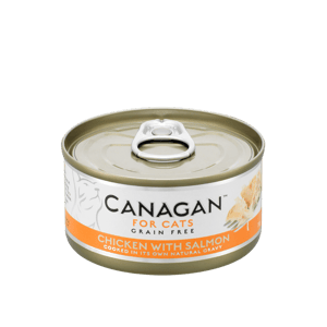CANAGAN 貓罐頭 CANAGAN原之選 貓罐頭 無穀物貓罐頭 雞肉及三文魚 75g (淺橙) (WS75)