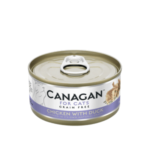 CANAGAN 貓罐頭 CANAGAN原之選 貓罐頭 無穀物貓罐頭 雞肉及鴨肉 75g (淡紫) (WK75)