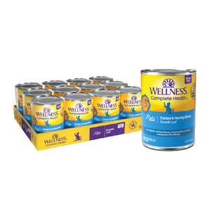 WELLNESS Core 貓罐頭 貓濕糧推薦：WELLNESS 貓罐頭 Complete Health 無穀物 Pate營養系列 雞肉及鯡魚 3oz 85g (深藍) (8952)