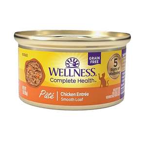 WELLNESS Core 貓罐頭 貓濕糧推薦：WELLNESS 貓罐頭 Complete Health 無穀物 Pate營養系列 鮮雞肉 3oz 85g (橙) (8954)