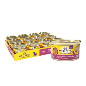 WELLNESS Core 貓罐頭 貓濕糧推薦：WELLNESS 貓罐頭 Complete Health 無穀物 Pate營養系列 雞肉及龍蝦 3oz 85g (紫) (9013)