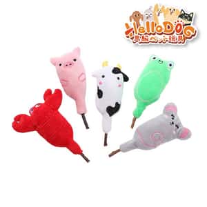 HelloDOG 狗玩具 HelloDOG 玩具嚴選 小動物貓薄荷木天蓼清潔牙齒玩具 1件 (隨機款)