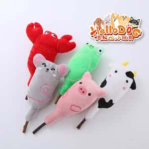 HelloDOG 玩具嚴選 小動物貓薄荷木天蓼清潔牙齒玩具 1件 (隨機款) (圖片4)