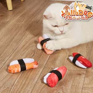 HelloDOG 狗玩具 HelloDOG 玩具嚴選 壽司貓薄荷玩具 1件 (隨機款)