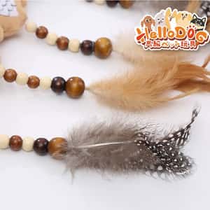 HelloDOG 玩具嚴選 木柄逗貓棒 老鼠貓頭鷹 1件 (隨機款) (圖片4)