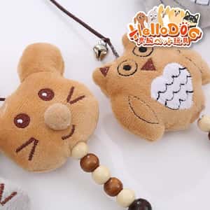 HelloDOG 玩具嚴選 木柄逗貓棒 老鼠貓頭鷹 1件 (隨機款) (圖片5)