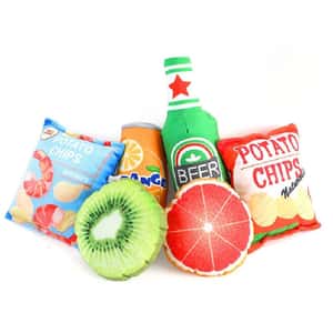 HelloDOG 狗玩具 HelloDOG 玩具嚴選 發聲磨牙潔齒水果薯片 1件 (TBS)