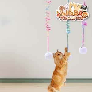 HelloDOG 玩具嚴選 2米自嗨彈簧兔毛球1件 (隨機款) (圖片3)