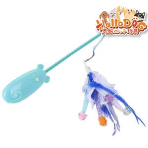 HelloDOG 玩具嚴選 貓貓雷射老鼠逗貓棒 1件 (隨機款) (圖片4)