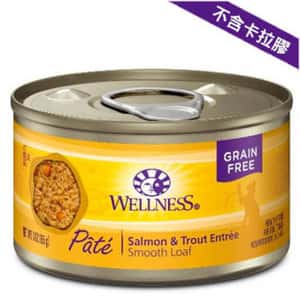 WELLNESS 貓罐頭 WELLNESS Pate 貓罐頭 營養三文魚及鱒魚 Salmon with Trout 3oz (黃)