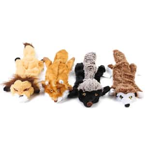 HelloDOG 狗玩具 HelloDOG 玩具嚴選 發聲磨牙潔齒皮殼動物 1件 (隨機款)