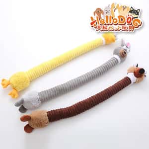 HelloDOG 玩具嚴選 長頸動物耐咬發聲磨牙潔齒1件 (隨機款) (TBS) (圖片3)