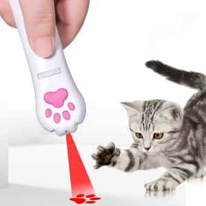 HelloDOG 玩具嚴選 貓玩具 USB充電鐳射逗貓棒 貓爪型 1件 (圖片3)