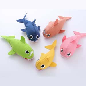 其他 貓玩具 HelloDOG 玩具嚴選 貓薄荷磨牙潔齒玩具 鯊魚一家 1個 (隨機款)