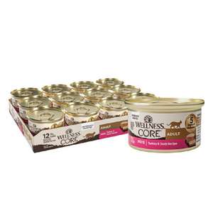 WELLNESS Core 貓罐頭 貓濕糧推薦：WELLNESS CORE 貓罐頭 無穀物 Classic Pate 火雞及鴨肉 5.5oz 156g (7915)