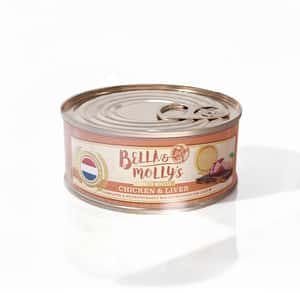 Bella and Mollys 貝莉 貓罐頭 Bella & Molly's 荷蘭罐 貓罐頭 AAFCO 主食罐 護眼配方 雞肉及雞肝慕絲 80g
