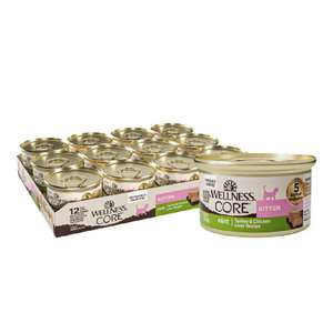 WELLNESS Core 貓罐頭 貓濕糧推薦：WELLNESS CORE 貓罐頭 無穀物 Classic Pate 幼貓專用配方 火雞及雞肝 5.5oz 156g (7925)