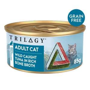 Trilogy 貓罐頭 貓濕糧推薦：Trilogy 貓罐頭 無穀物肉絲主食罐 吞拿魚高湯 85g (SV20003)