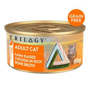 Trilogy 貓罐頭 貓濕糧推薦：Trilogy 貓罐頭 無穀物肉絲主食罐 雞絲高湯 85g (SV20004)