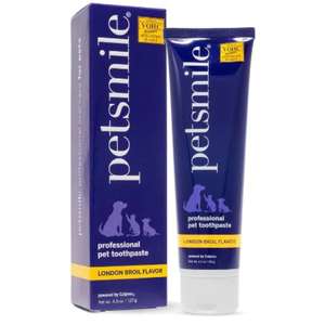 petsmile 貓犬用清潔美容用品推薦：petsmile 免刷專業寵物護理牙膏 烤牛肉味 2.5oz (PSU69012)