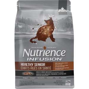 Nutrience 貓糧 Nutrience INFUSION 貓糧 高齡貓配方 凍乾內層 鮮雞肉 11lb 5kg (C2902) (灰啡)