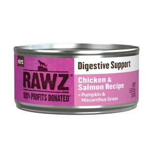 貓罐頭 貓濕糧推薦：RAWZ 貓罐頭 Soultion Based系列 消化系統保健配方 雞肉、三文魚 155g (WCDCS155)