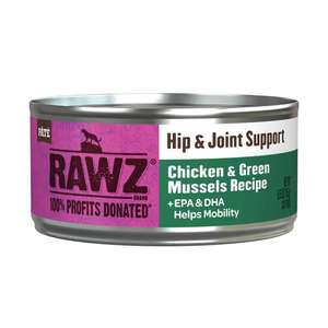 貓罐頭 貓濕糧推薦：RAWZ 貓罐頭 Soultion Based系列 關節保健配方 雞肉、綠唇貽貝 155g (WCHCG155)
