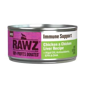 貓罐頭 貓濕糧推薦：RAWZ 貓罐頭 Soultion Based系列 增強免疫配方 雞肉、雞肝 155g (WCICL155)