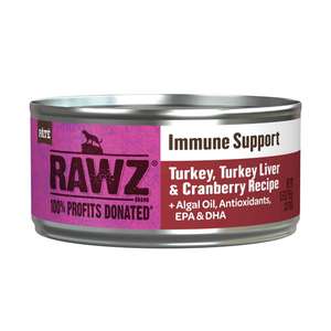 貓罐頭 貓濕糧推薦：RAWZ 貓罐頭 Soultion Based系列 增強免疫配方 火雞火雞肝蔓越莓 155g (WCITL155)