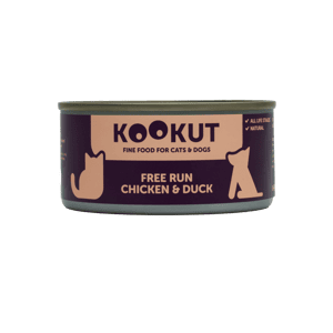 KOOKUT 貓罐頭 貓濕糧推薦：KOOKUT 貓狗罐頭 100% 天然 放養雞及鴨 150g (WCKUFA101729) (貓狗共用)