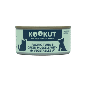 KOOKUT 貓罐頭 貓濕糧推薦：KOOKUT 貓狗罐頭 100% 天然 太平洋吞拿魚綠唇青口蔬菜 150g (WCKUFA1017282) (貓狗共用)