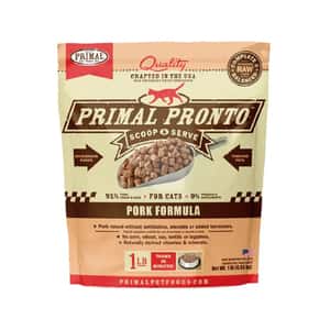 PRIMAL 貓糧 Primal 貓糧 急凍鮮肉粒系列 豚肉配方 1lb (PFRPKF1) (需冷藏)